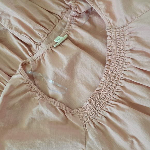 a.n.a Peach Tiered Mini Dress Size L - Picture 6 of 6